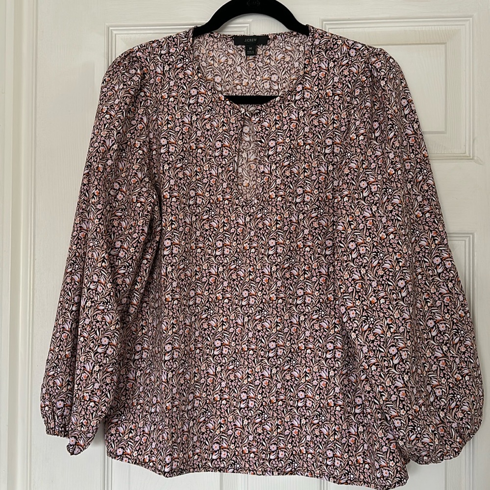 J. Crew Floral Blouse